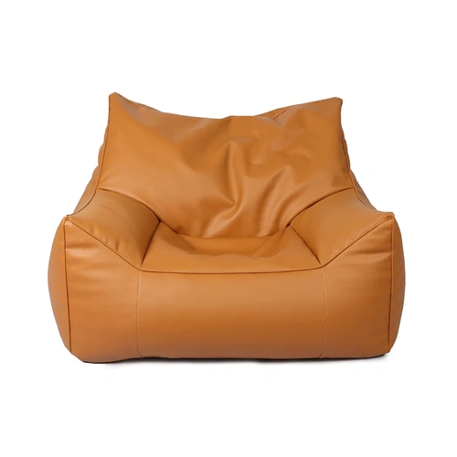  Bean Bag Chair Cover PU Indoor Brown