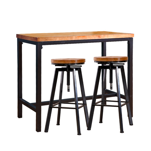3pcs Bar Table Barstools Industrial