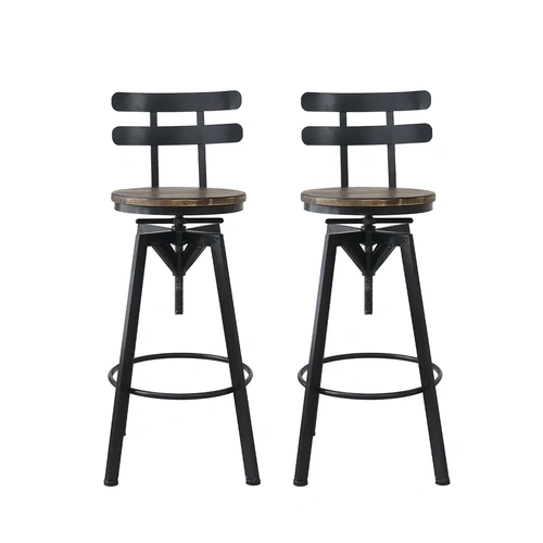  1x bar stool industrial adjustable