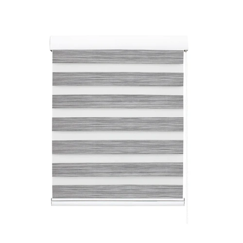  blackout zebra roller blind curtains 90x210 grey