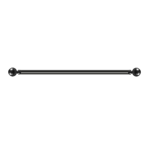  Steel Curtain Rod Quiet Rail Black