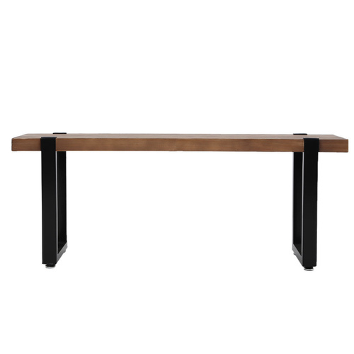 2x Dining Bench Chairs Wooden 115cm