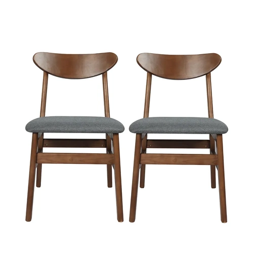  2xdining chairs kitchen chair brown 2pack