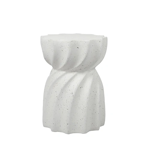  side table end terrazzo hourglass