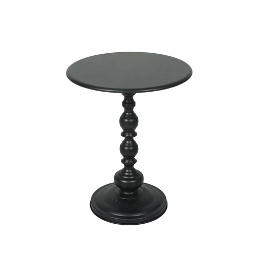  Side Table Vintage End Round Black