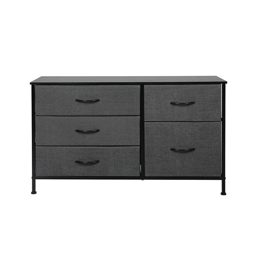 Storage Cabinet Tower Chest Dark Grey