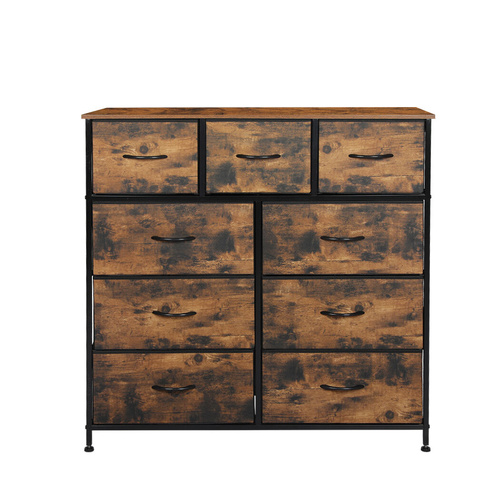  Storage Cabinet Tower Chest Brown Fold