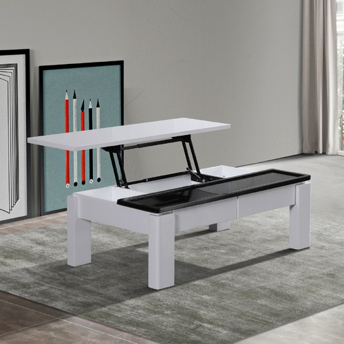 Grandora Coffee Table Black & White Glossy Colour