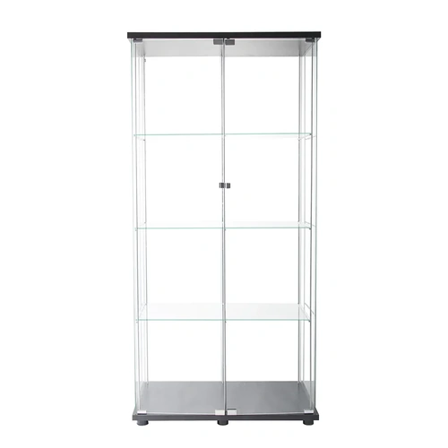 164cm Glass Display Cabinet 2 Doors