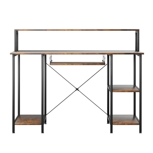 Levede Office Gaming Computer Desk Brown
