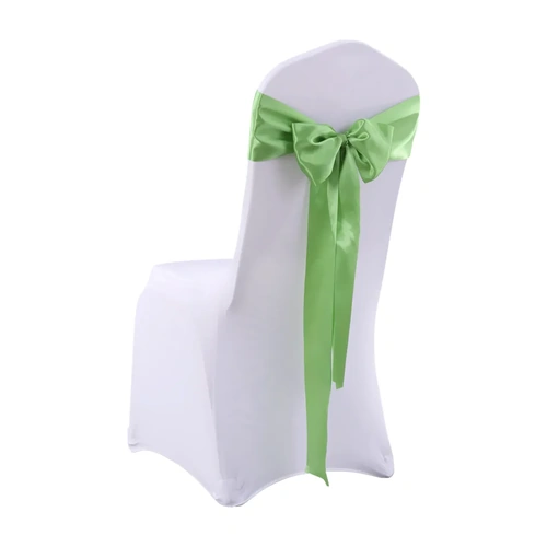 20 Green Fabric Chair Sashes Covers Grass Green