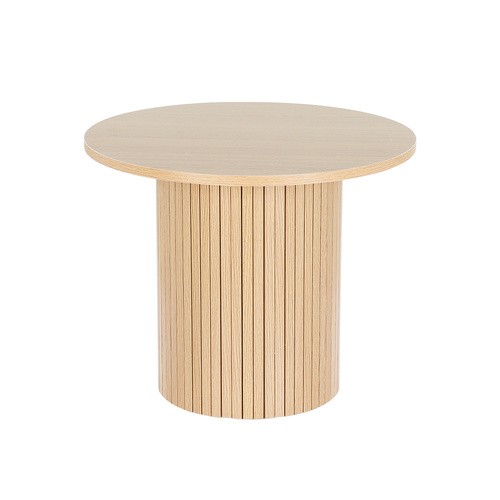 Artiss Coffee Table Round Fluted Base PIIA