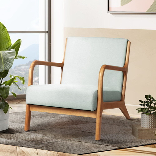 Armchair Lounge Chair Accent Armchairs Couch Sofa Bedroom Wood