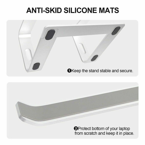 Adjustable Portable Aluminium Laptop Stand Ergonomic Tray Holder Cooling Riser