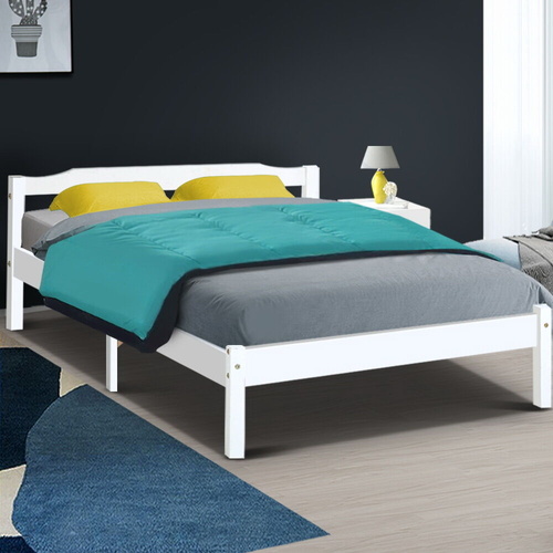 Arrow Bed Frame Full Wooden Mattress Base Timber Platform