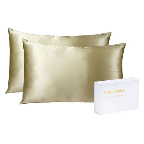 Mulberry Soft Silk Hypoallergenic Pillowcase Twin Pack 51 x 76cm
