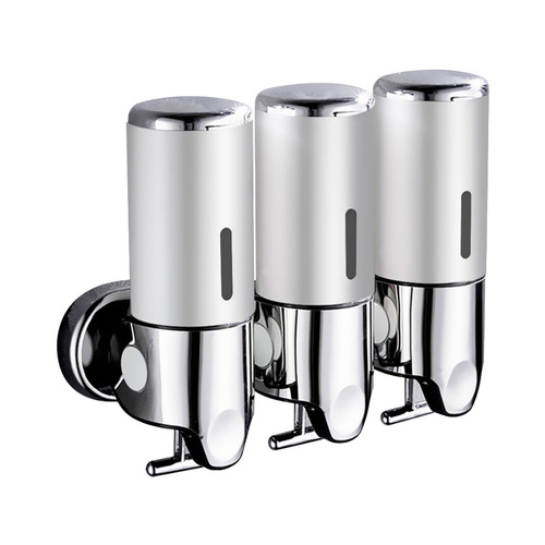 3 Bottles Bathroom Shower Soap Shampoo Gel Dispenser Pump Wall 1500ml