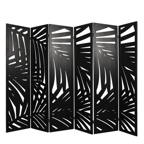 Andrew Room Divider Folding Screen Partition Multi Sizes Wood Blcak