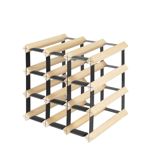 Timber Wine Storage Rack  Wooden Cellar Organiser Display Stand