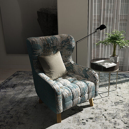 Rose Arm Chair Printing