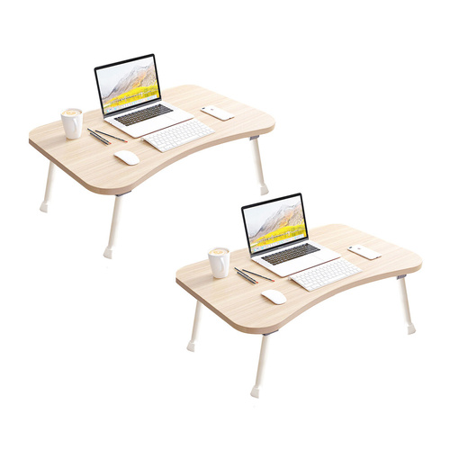 Beige Portable Bed Table Adjustable Foldable Bed Sofa Study Table Laptop Mini Desk Breakfast Tray Home Decor