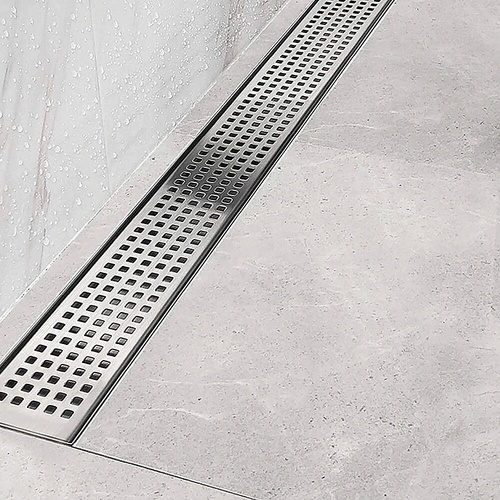 Bathroom Shower Grate Drain w/Centre outlet Floor Waste