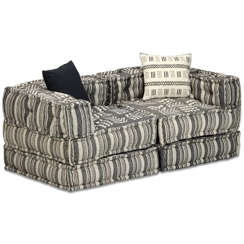 Cardiff 2-Seater Modular Pouffe Fabric