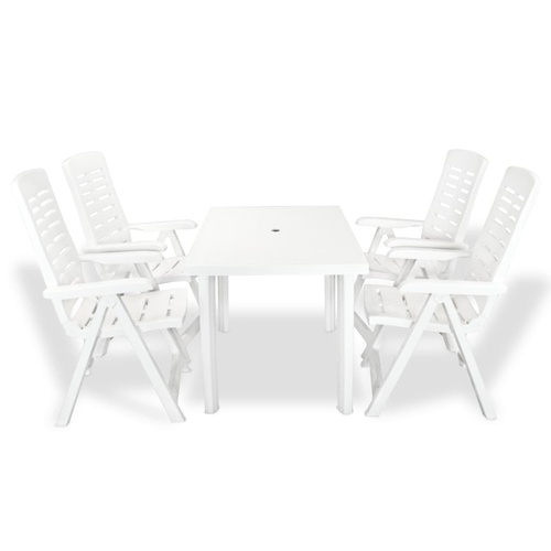 5 Piece Outdoor Dining Set Plastic