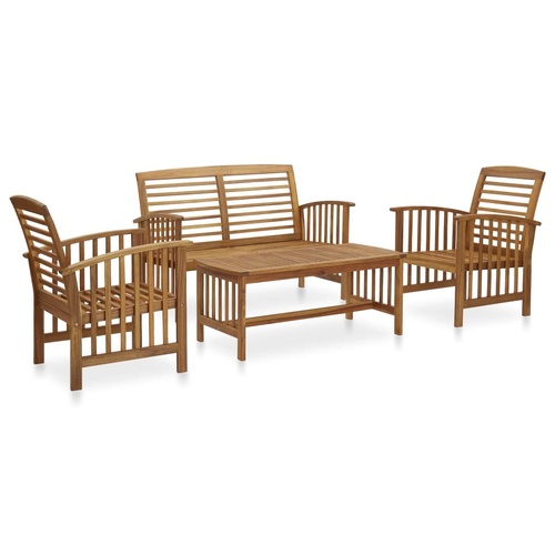 Garden Lounge Set Solid Acacia Wood