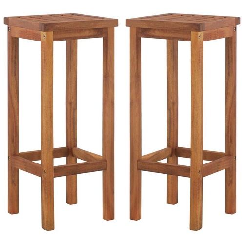 Bar Chairs Solid Acacia Wood