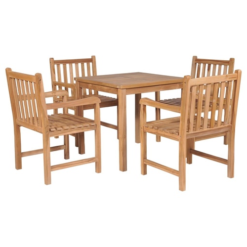Outdoor Dining Set Solid Teak Wood