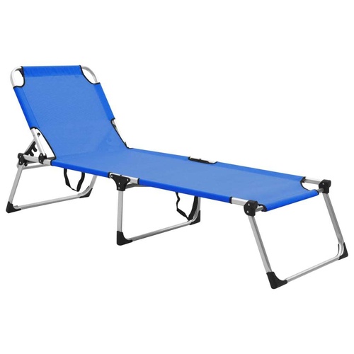 Extra High Folding Senior Sunbed Aluminium