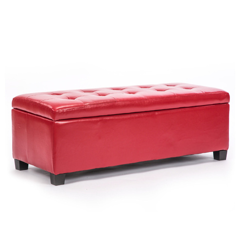 La Bella 102cm Storage Ottoman Stool Fabric