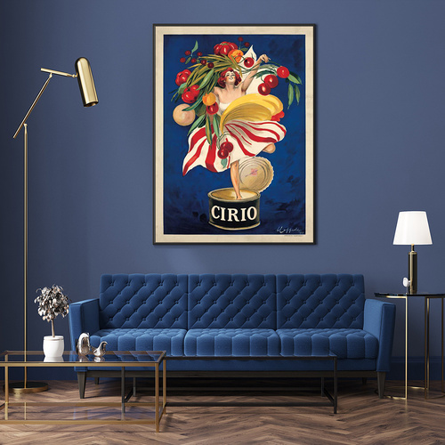Cirio By Leonetto Cappiello Black Frame Canvas Wall Art