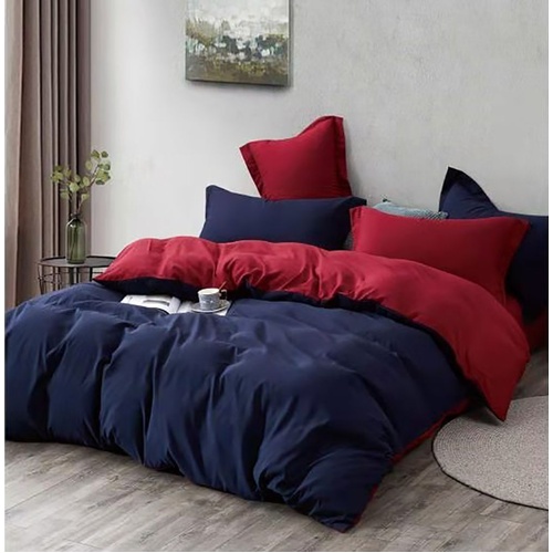 1000TC Reversible Duvet Doona Quilt Cover Set