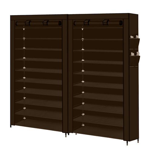 2X Shoe Rack Storage Cabinet Cube DIY Organiser 10 Tier Organizer