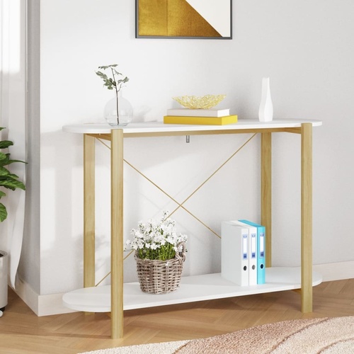 Console Table 110x38x75 cm Engineered Wood