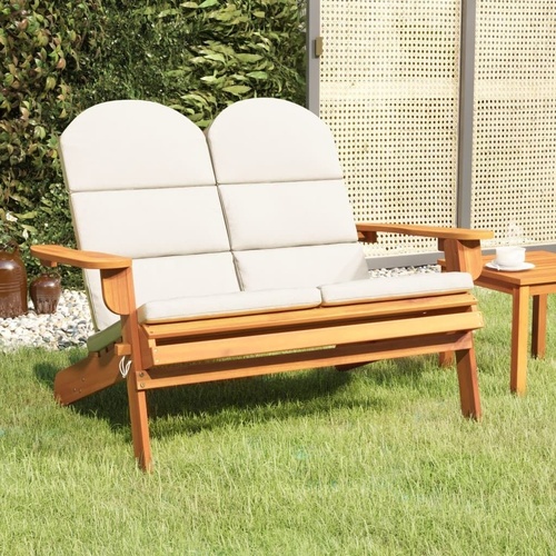 Adirondack Garden Bench 126 cm Solid Acacia Wood