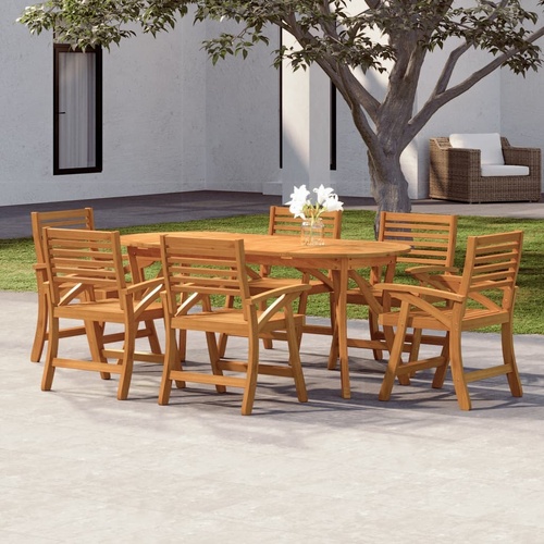 Garden Dining Set Solid Wood Acacia