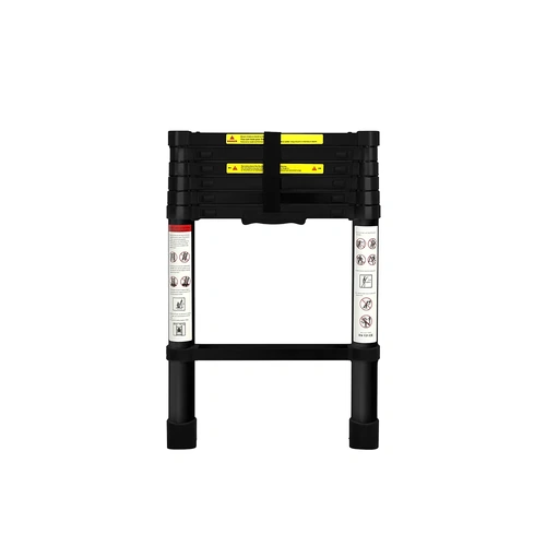  Multipurpose Aluminium Ladder Telescopic 2M Black 2 Meter
