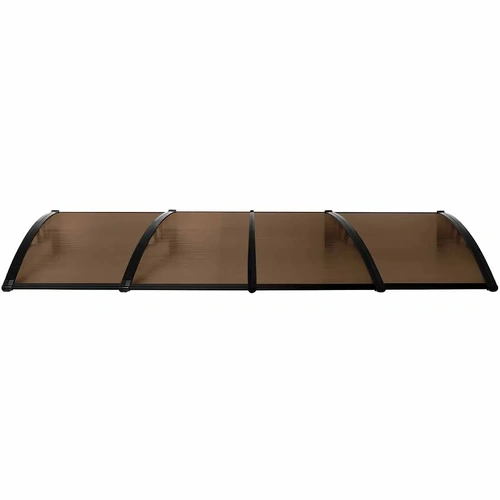  Window Door Awning Outdoor 1M X 4M Brown 1x4M