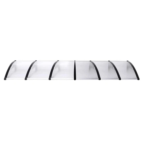  Window Door Awning Outdoor 1M X 6M Transparent 1x6M