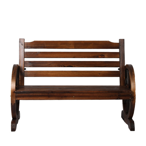  Garden Bench Wooden Wagon Seat Oak