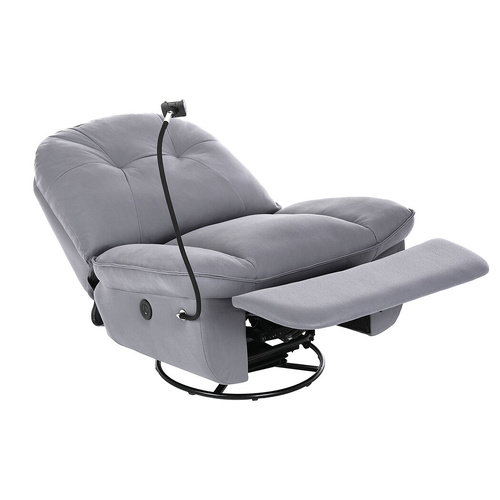  Electric Chair Recliner Swivel Grey