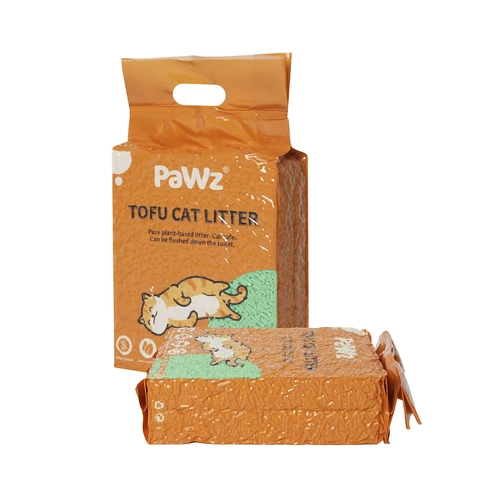 PaWz 2.5kg Tofu Cat Litter Clumping Green Tea x4