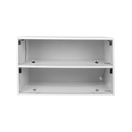  Shoes Storage Cabinet LED Sneaker White