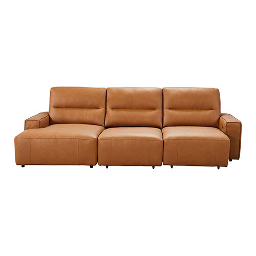 Albany Sofa Leather with Tan Color