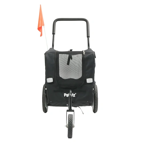  Pet Stroller Bike Trailer 2-IN-1 Sunroof