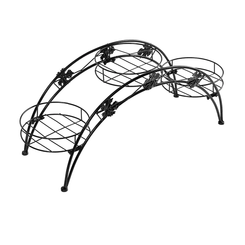  Plant Stand Outdoor Indoor Metal Black