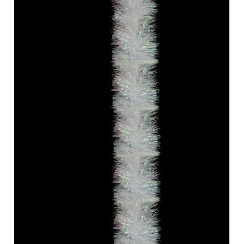 5x 2.5m Christmas Tinsel Xmas Garland Sparkly Snowflake Party Natural Home Décor, White Pearlescent